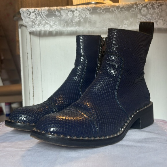 Zadig and Voltaire Blue Marine Empress Keith Boots - Picture 6 of 7